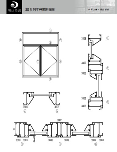 38系列平開(kāi)窗